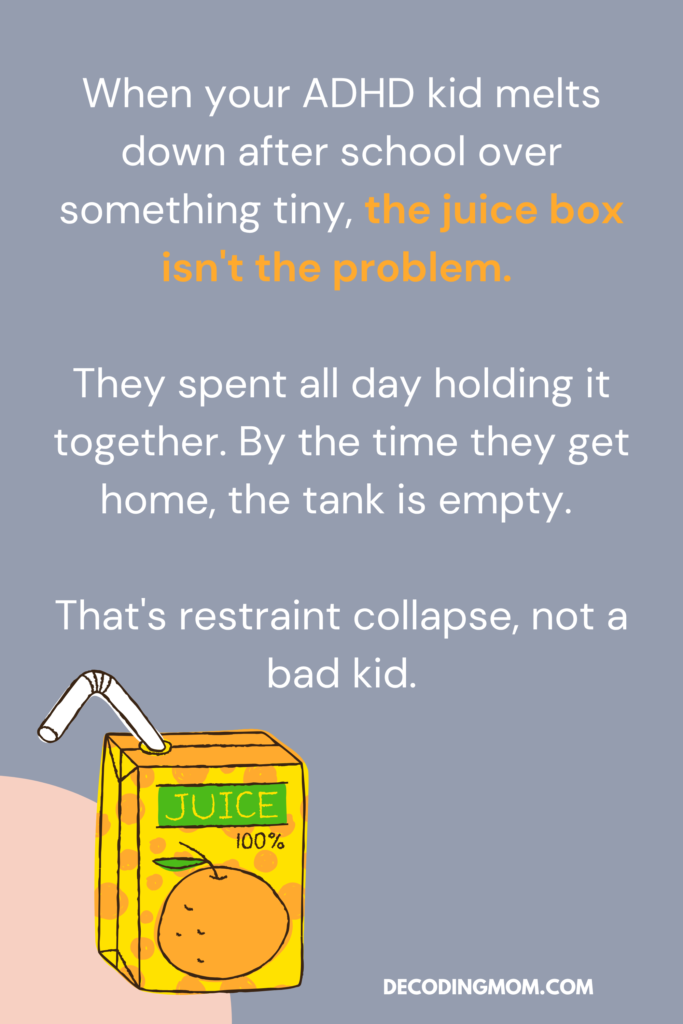 ADHD Post-School Meltdowns