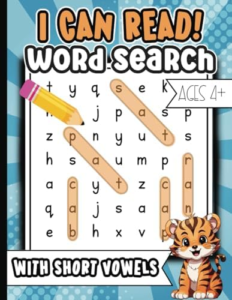 I Can Read Word Search Book for kids