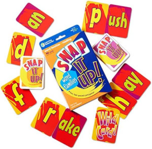 Snap It Up phonics card game for kids