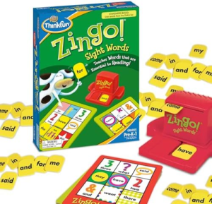 Zingo Sight Words game