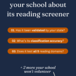 5 Questions to ask your school about Reading Screeners